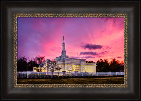 Detroit Temple - Pink Sunset by Scott Jarvie