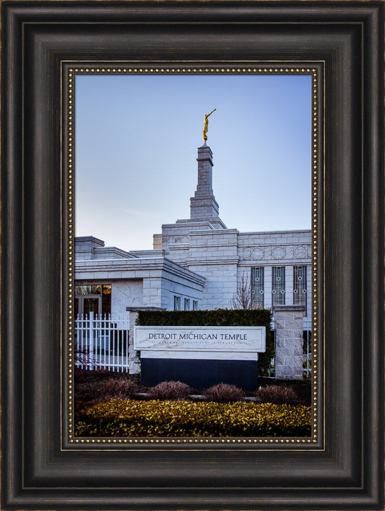 Detroit Temple - Sign by Scott Jarvie