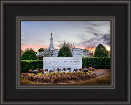 Raleigh Temple - Sunset Sign by Scott Jarvie