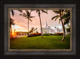 Kona Temple - Orange Sunset by Scott Jarvie