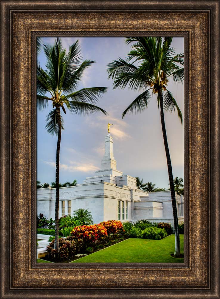 Kona Temple - Palm Trees by Scott Jarvie