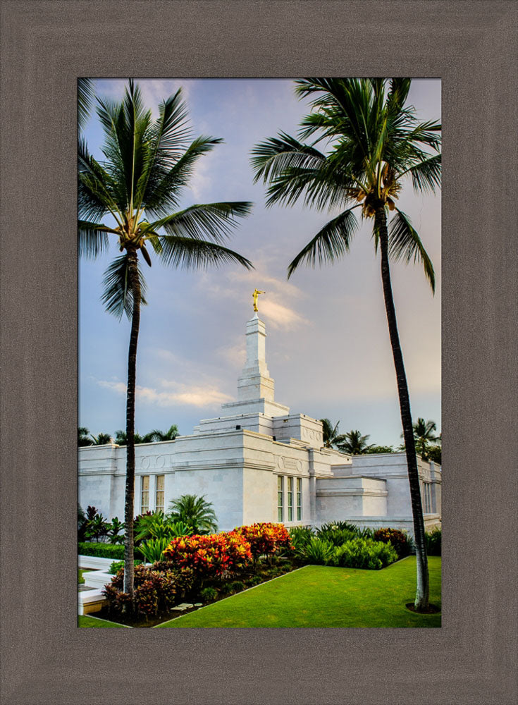 Kona Temple - Palm Trees by Scott Jarvie