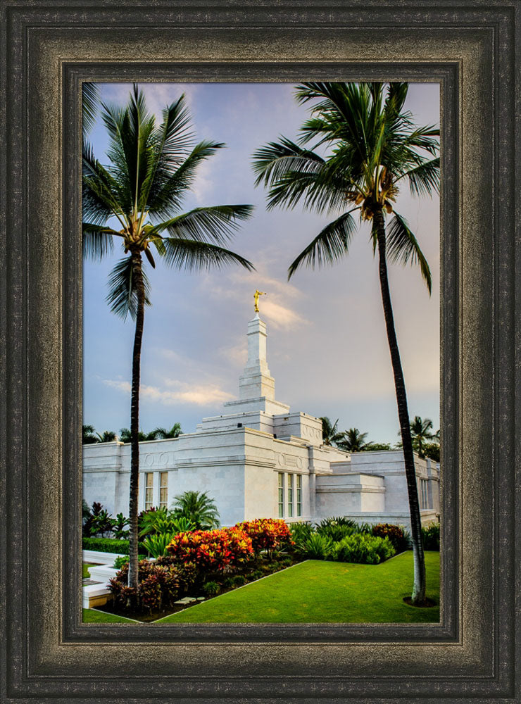 Kona Temple - Palm Trees by Scott Jarvie