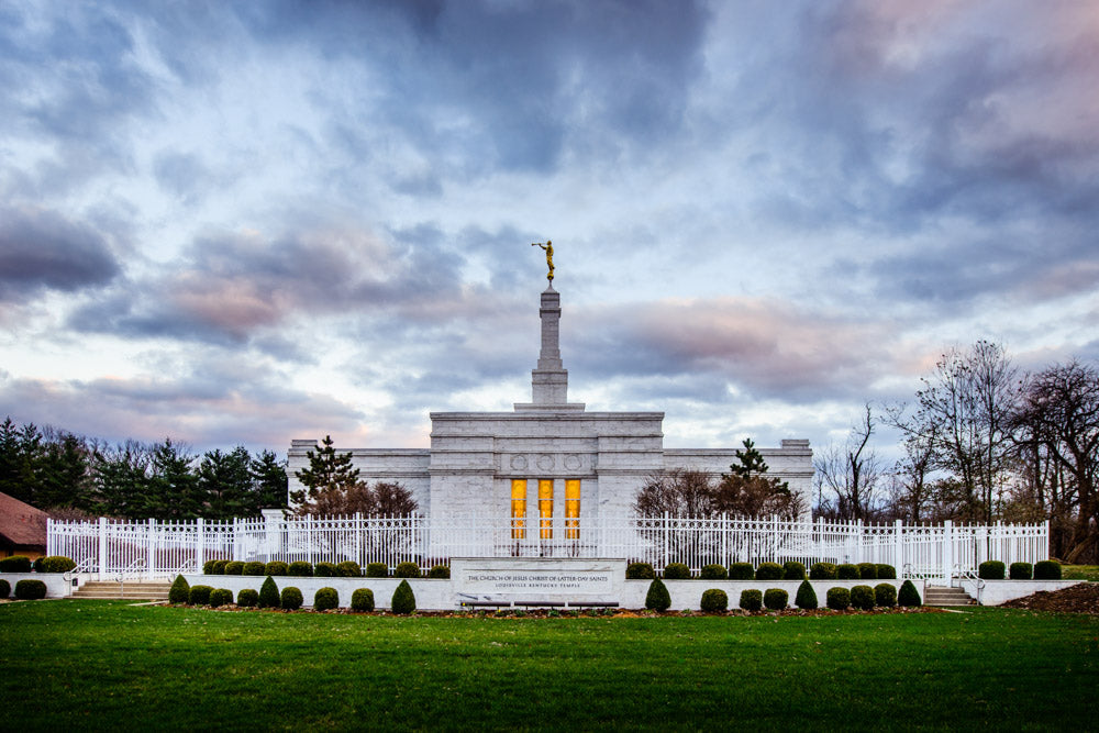 Louisville Temple - Sunset by Scott Jarvie