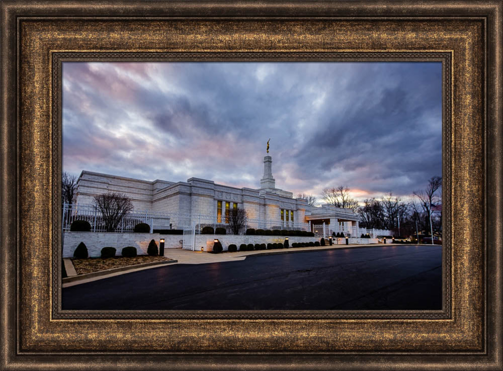 Louisville Temple - Clouded Evening by Scott Jarvie