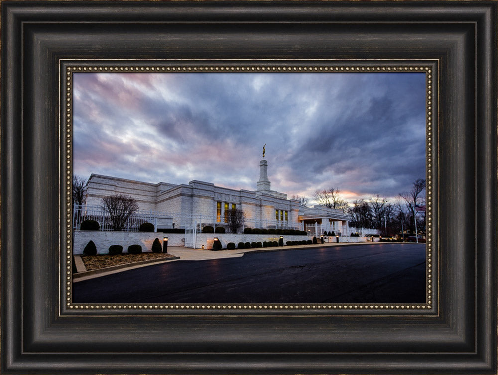 Louisville Temple - Clouded Evening by Scott Jarvie