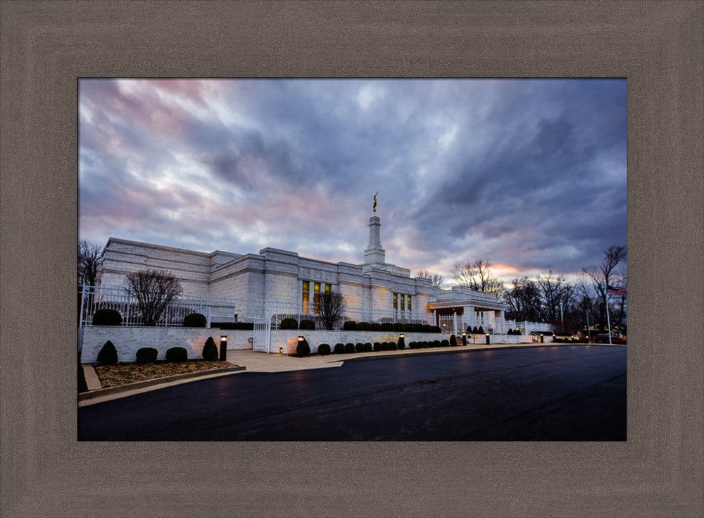 Louisville Temple - Clouded Evening by Scott Jarvie