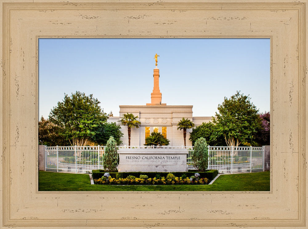 Fresno Temple - Sign Symmetry by Scott Jarvie