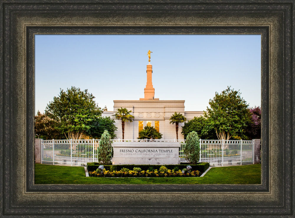 Fresno Temple - Sign Symmetry by Scott Jarvie