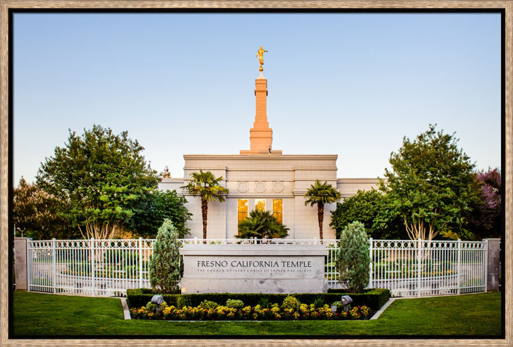 Fresno Temple - Sign Symmetry by Scott Jarvie