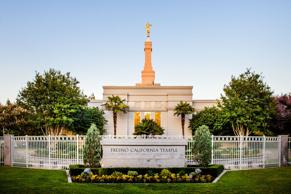 Fresno Temple - Sign Symmetry by Scott Jarvie