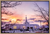 Reno Temple - Sunrise through the Trees by Scott Jarvie