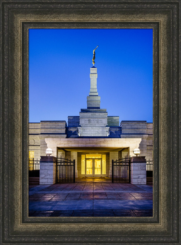 Oklahoma City Temple - Twilight by Scott Jarvie | Altus Fine Art