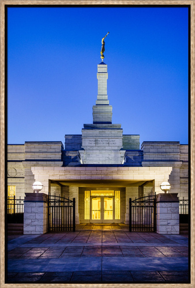 Oklahoma City Temple - Twilight by Scott Jarvie | Altus Fine Art