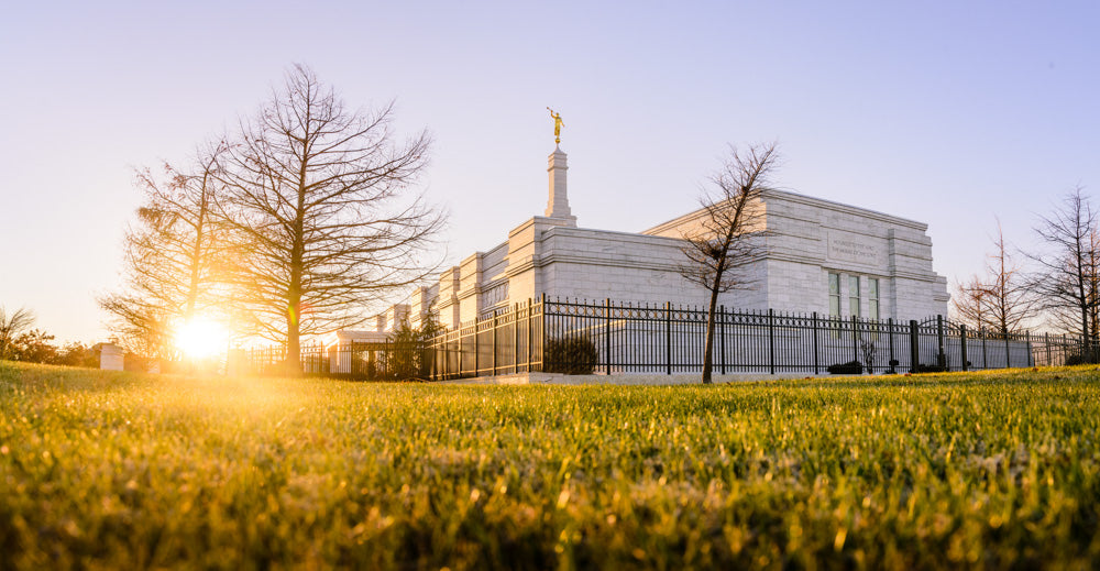 Oklahoma City Temple - Setting Sun by Scott Jarvie