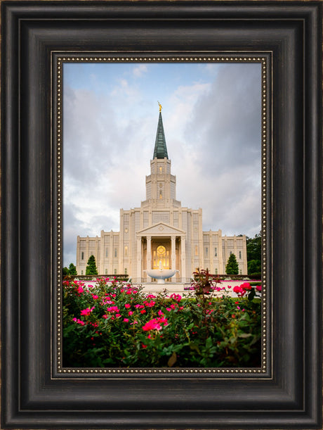 Houston Temple - Temple -Flowers by Scott Jarvie