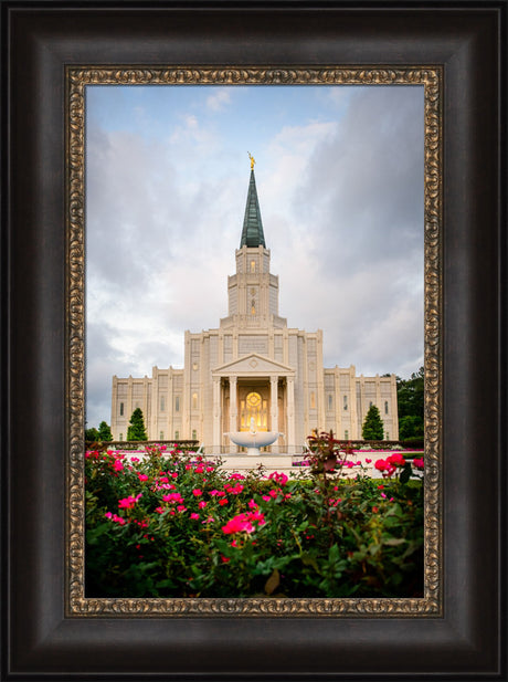 Houston Temple - Temple -Flowers by Scott Jarvie