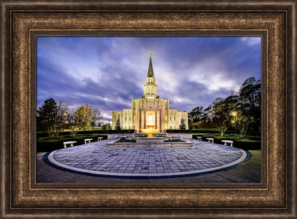 Houston Temple - Circle Courtyard by Scott Jarvie