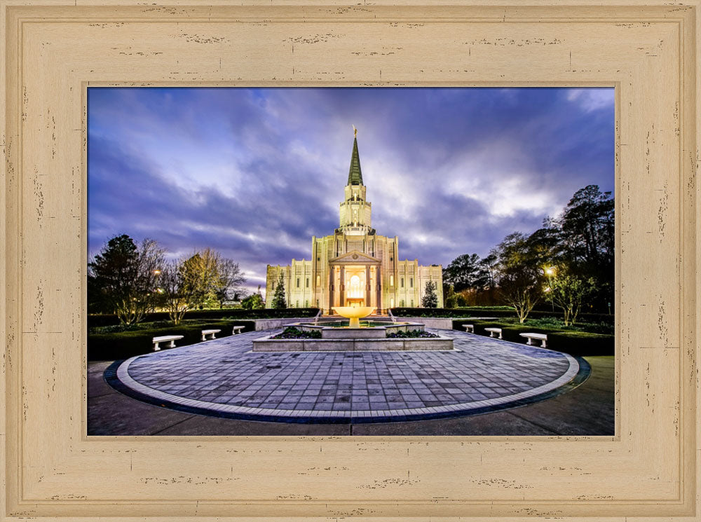 Houston Temple - Circle Courtyard by Scott Jarvie