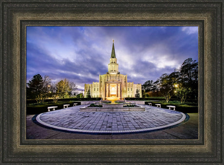 Houston Temple - Circle Courtyard by Scott Jarvie