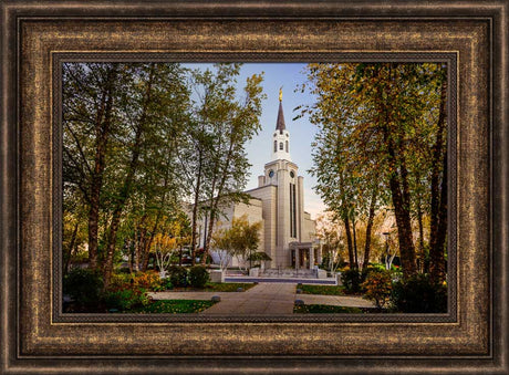 Boston Temple - Through the Trees by Scott Jarvie