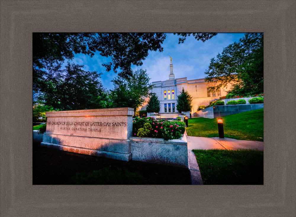 Winter Quarters Temple - Sign by Scott Jarvie