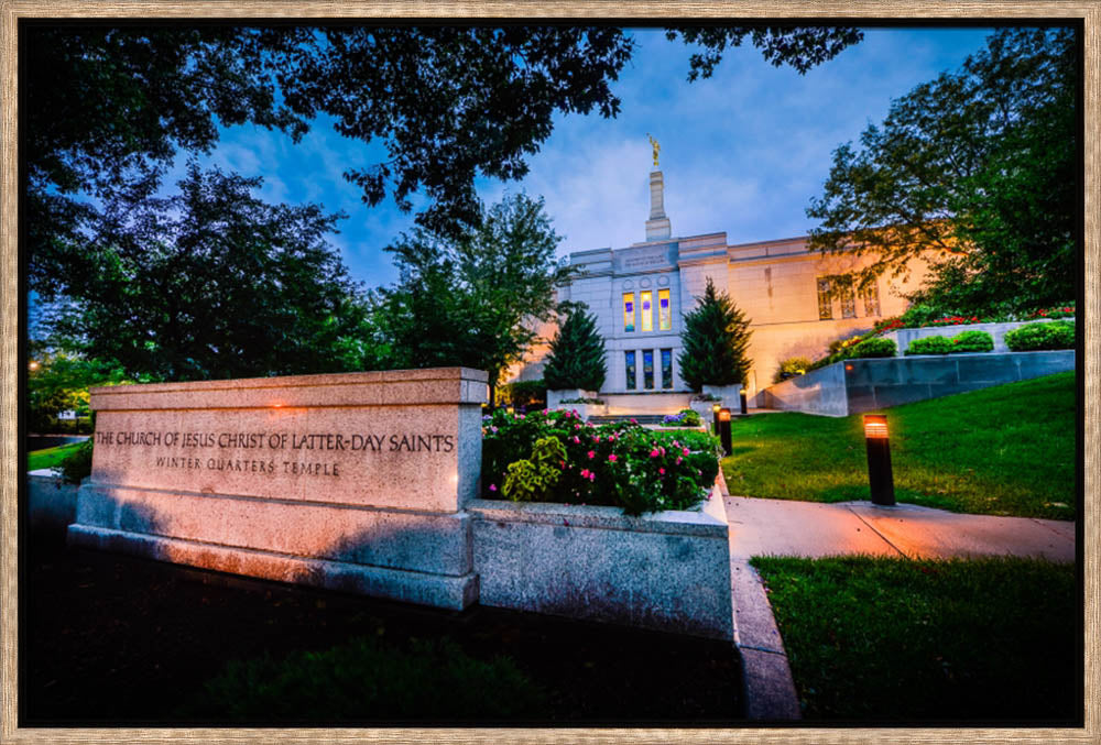 Winter Quarters Temple - Sign by Scott Jarvie