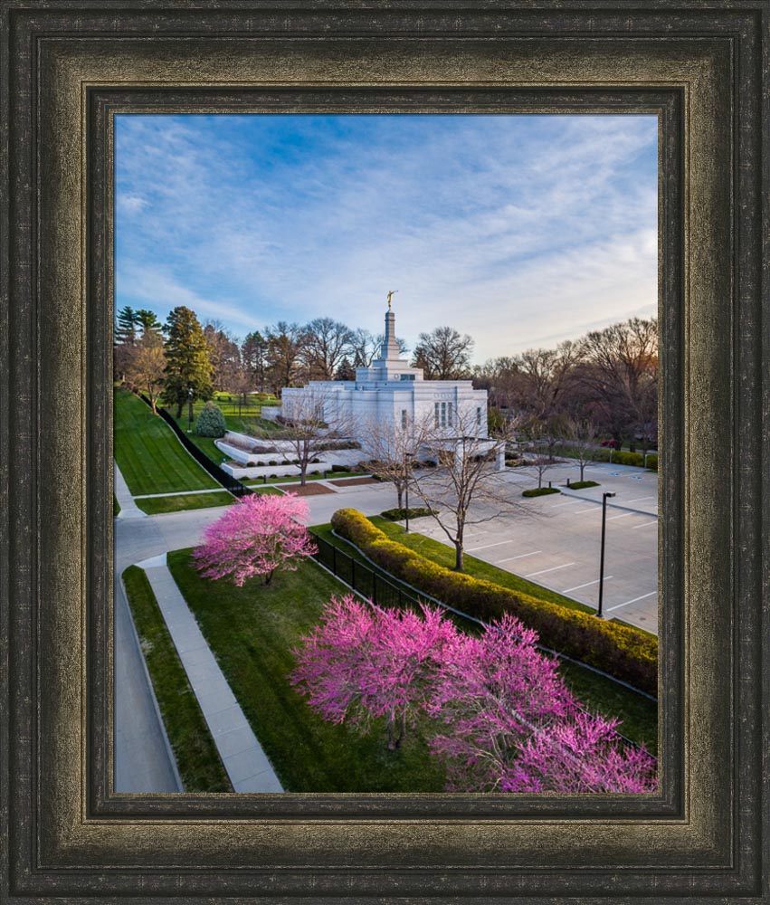 Winter Quarters Temple - Purple Spring by Scott Jarvie