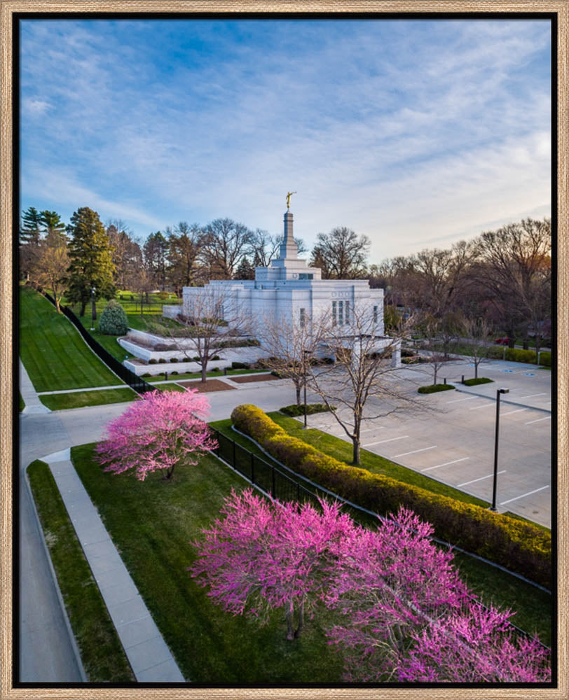 Winter Quarters Temple - Purple Spring by Scott Jarvie