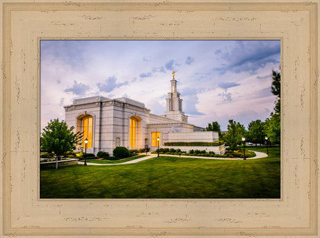 Columbia River Temple - Sunset Behind the Temple by Scott Jarvie