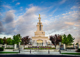 Columbia River Temple - Sunrise from the Front by Scott Jarvie