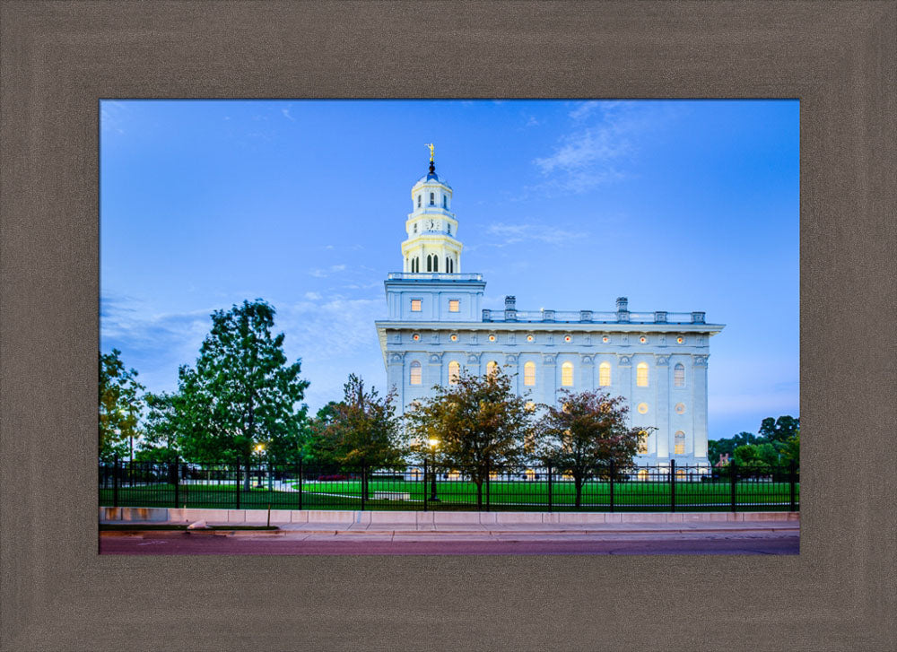 Nauvoo Temple - All Lit Up by Scott Jarvie