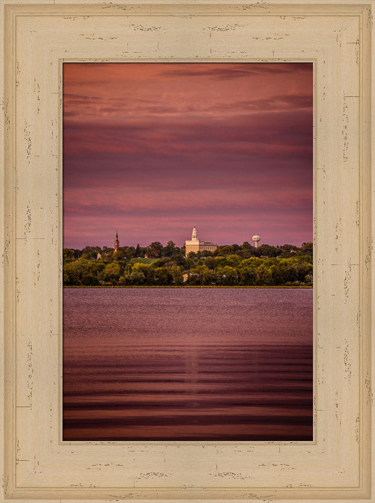 Nauvoo Temple - Across the Mississippi by Scott Jarvie