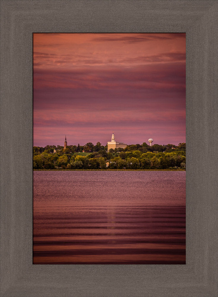 Nauvoo Temple - Across the Mississippi by Scott Jarvie