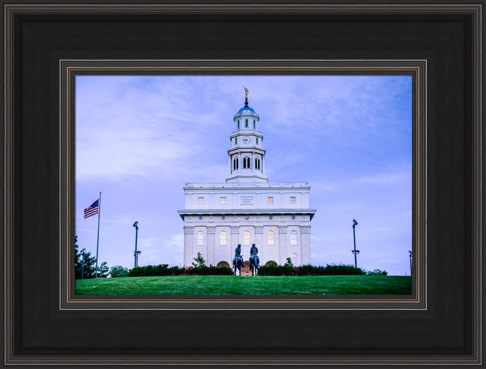 Nauvoo Temple - Horsemen by Scott Jarvie