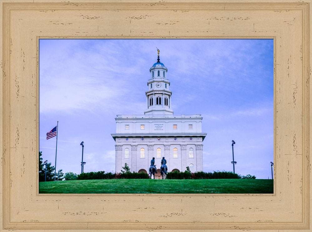 Nauvoo Temple - Horsemen by Scott Jarvie