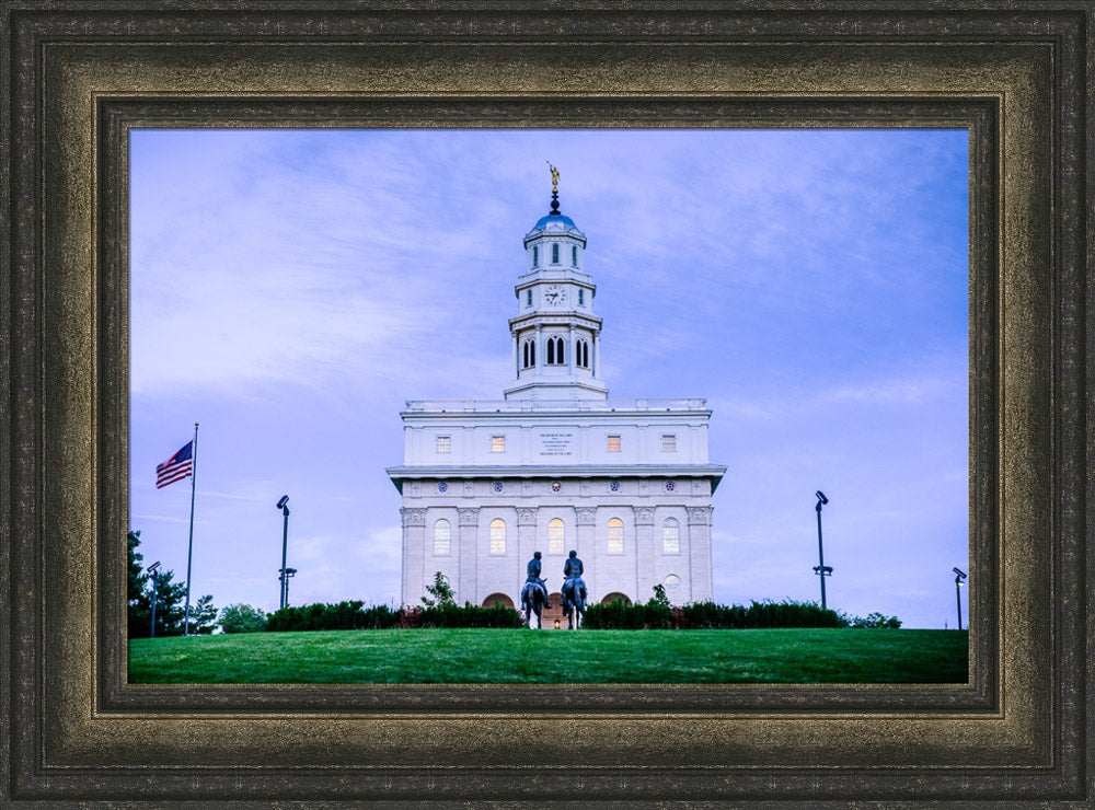 Nauvoo Temple - Horsemen by Scott Jarvie