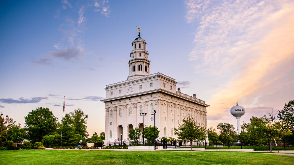 Nauvoo Temple - Green Summer by Scott Jarvie