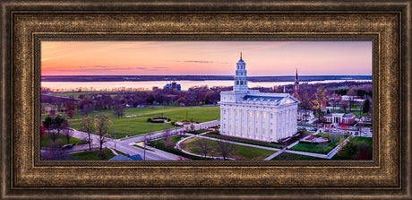 Nauvoo Temple - Mississippi Sunset by Scott Jarvie