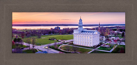 Nauvoo Temple - Mississippi Sunset by Scott Jarvie