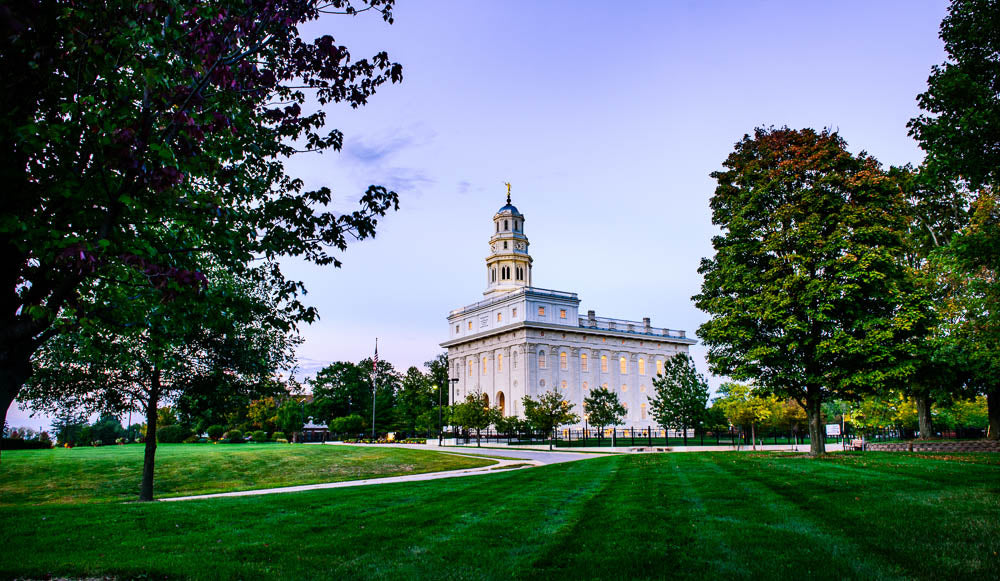 Nauvoo Temple - Fall Beginning by Scott Jarvie