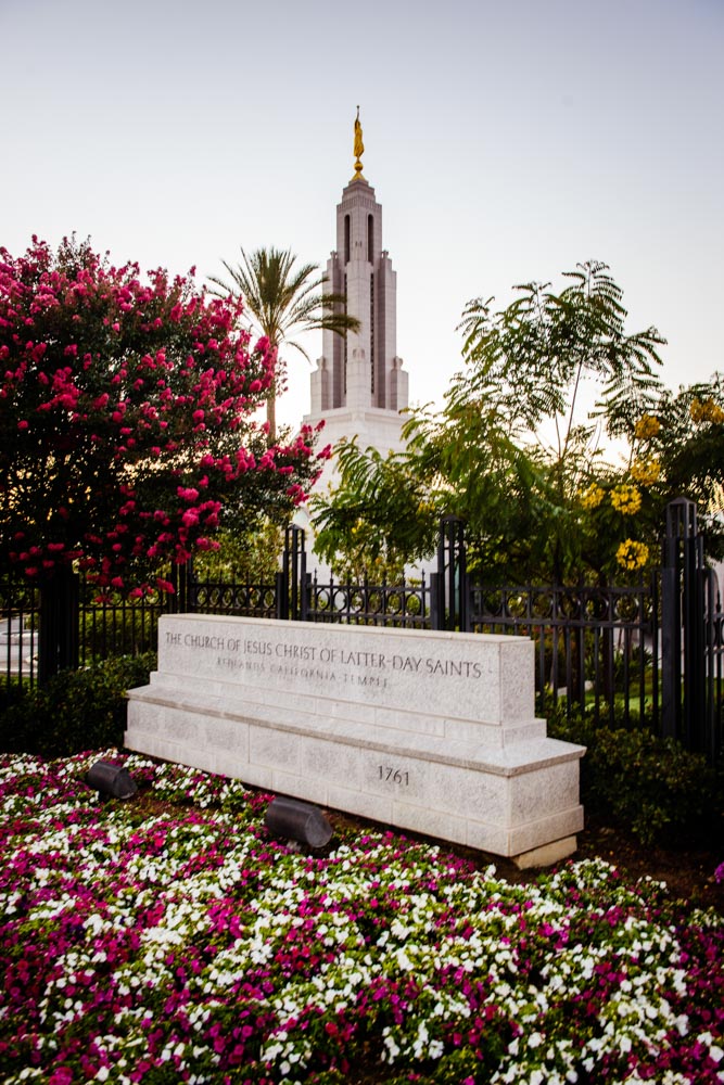 Redlands Temple - Garden Sign by Scott Jarvie