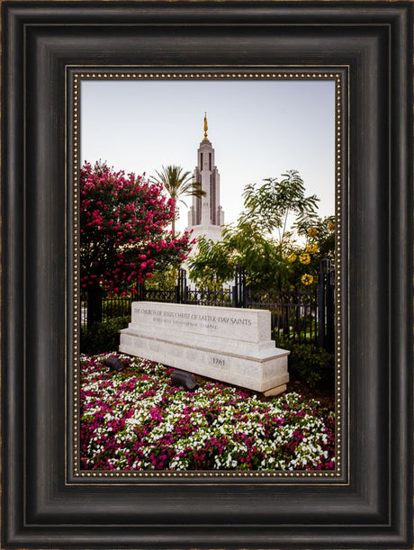 Redlands Temple - Garden Sign by Scott Jarvie