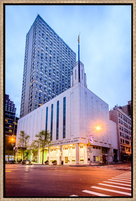 Manhattan Temple - City Lights by Scott Jarvie