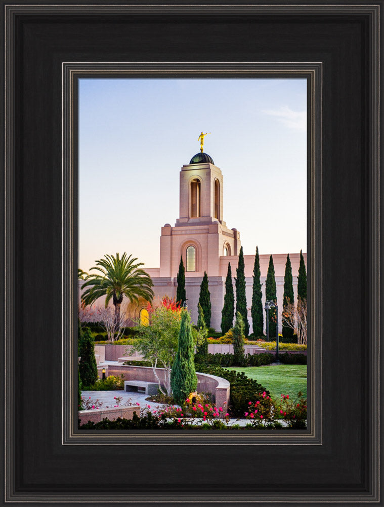 Newport Beach Temple - Vertical Vegitation by Scott Jarvie