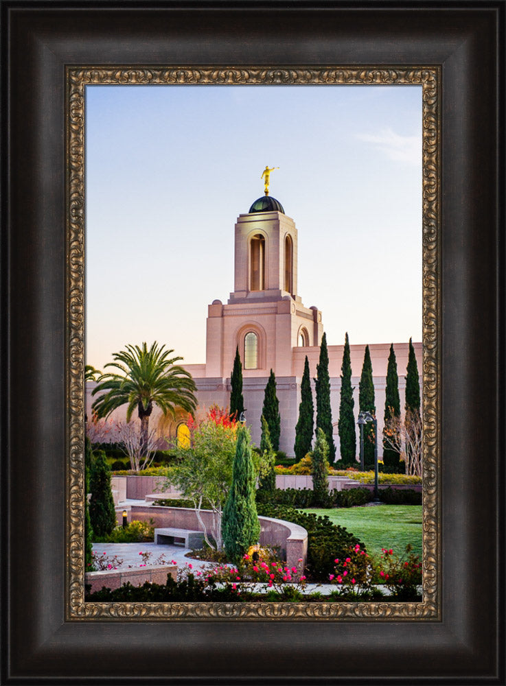 Newport Beach Temple - Vertical Vegitation by Scott Jarvie