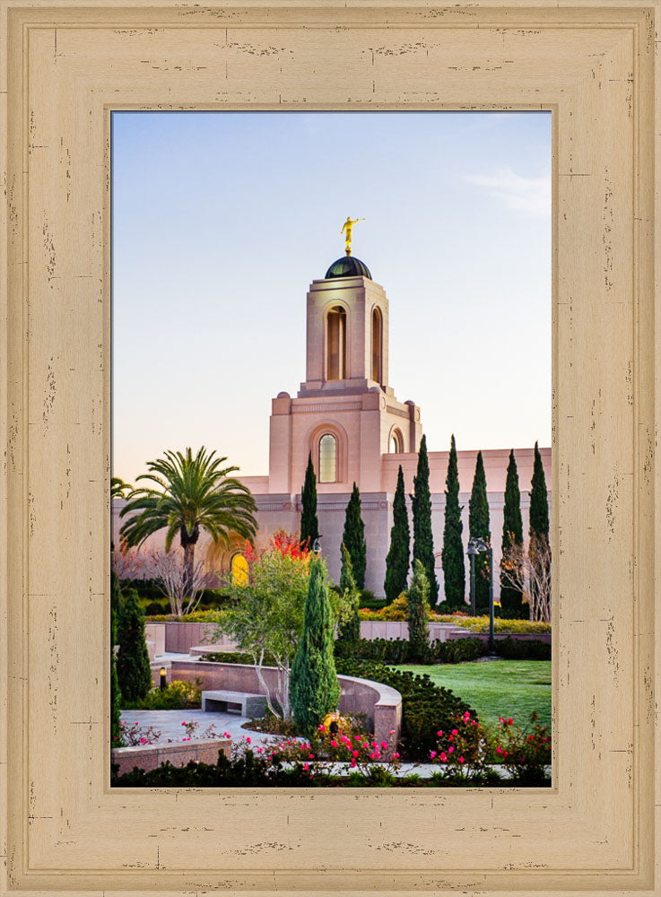 Newport Beach Temple - Vertical Vegitation by Scott Jarvie