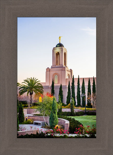 Newport Beach Temple - Vertical Vegitation by Scott Jarvie