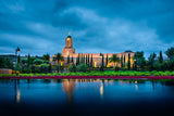 Newport Beach Temple - After Morning Rain Storm by Scott Jarvie