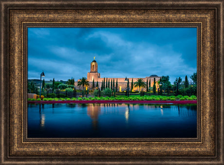 Newport Beach Temple - After Morning Rain Storm by Scott Jarvie